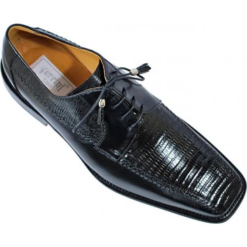 Ferrini 3746 Black Genuine Lizard Shoes